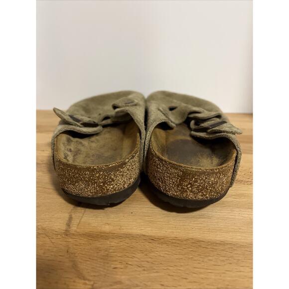 Birkenstock Suede Loafers in Olive Green main image 7